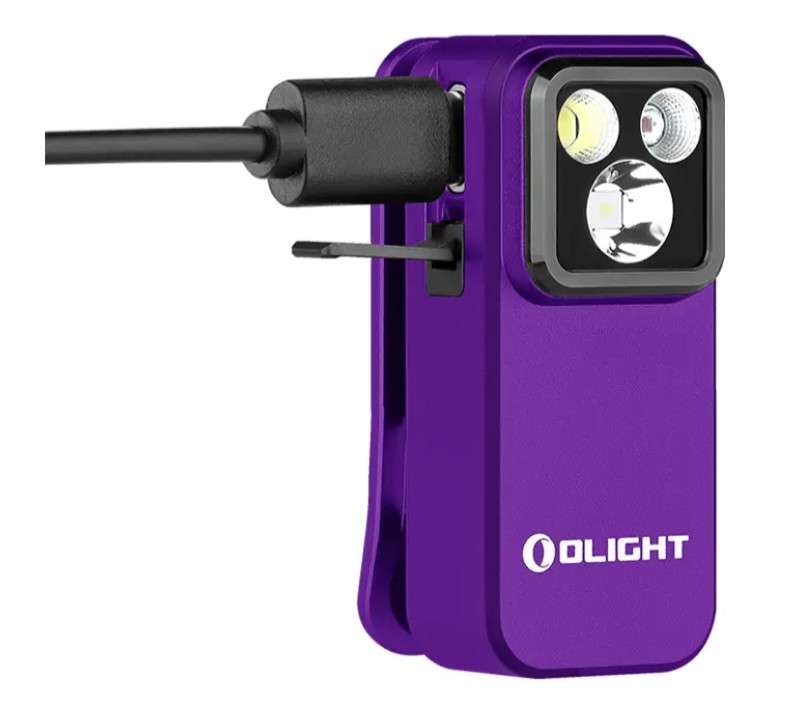 Ліхтар Olight Oclip Pro Purple Фото 3